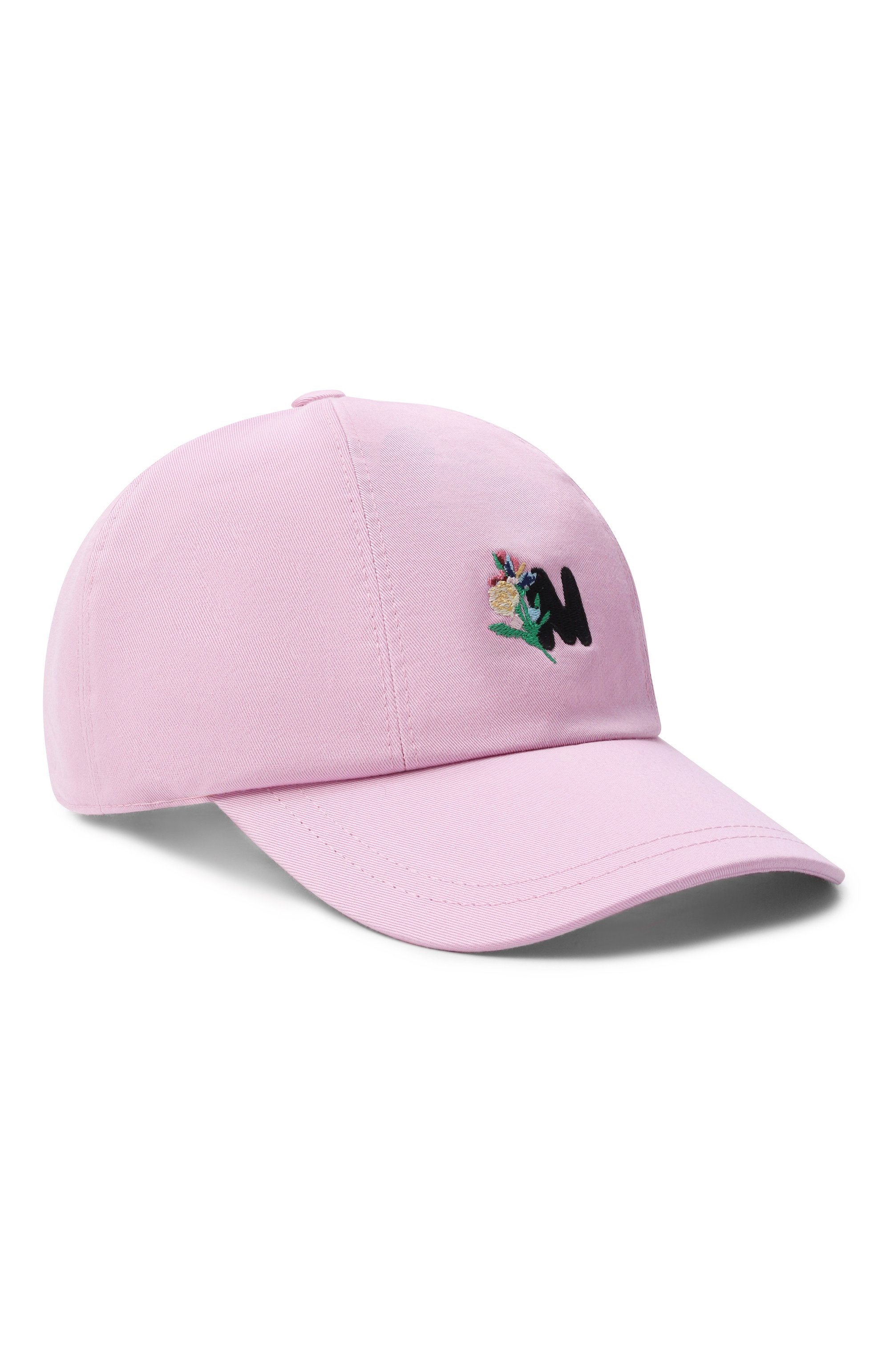 Хлопковая бейсболка MSGM розового цвета по цене 19850 руб., арт. 4041MDL03/267104, фото 1 Хлопковая бейсболка MSGM, арт. 4041MDL03/267104, фото 1