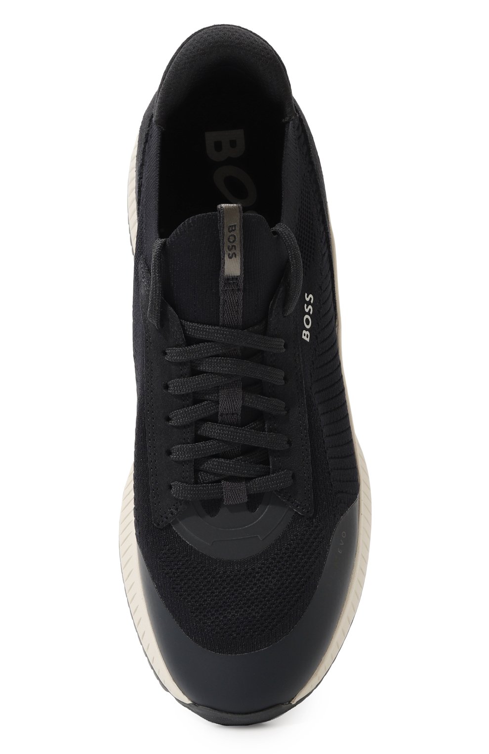 Текстильные кроссовки BOSS темно-синего цвета по цене 29850 руб., арт. 50498904, фото 6 Текстильные кроссовки BOSS, арт. 50498904, фото 6