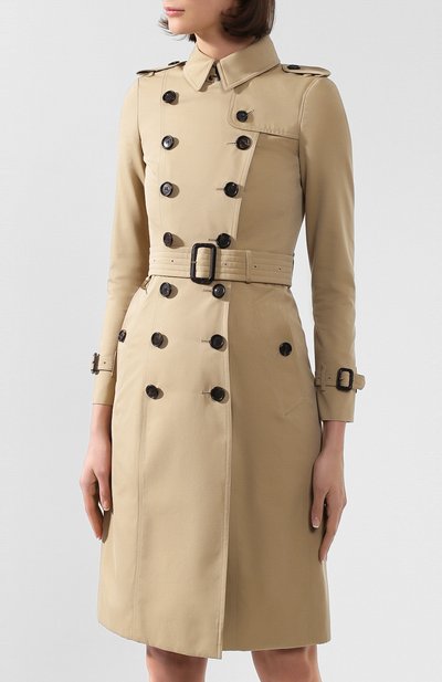Хлопковый тренч chelsea BURBERRY бежевого цвета по цене 232500 руб., арт. 4013322, фото 3 Хлопковый тренч chelsea BURBERRY, арт. 4013322, фото 3
