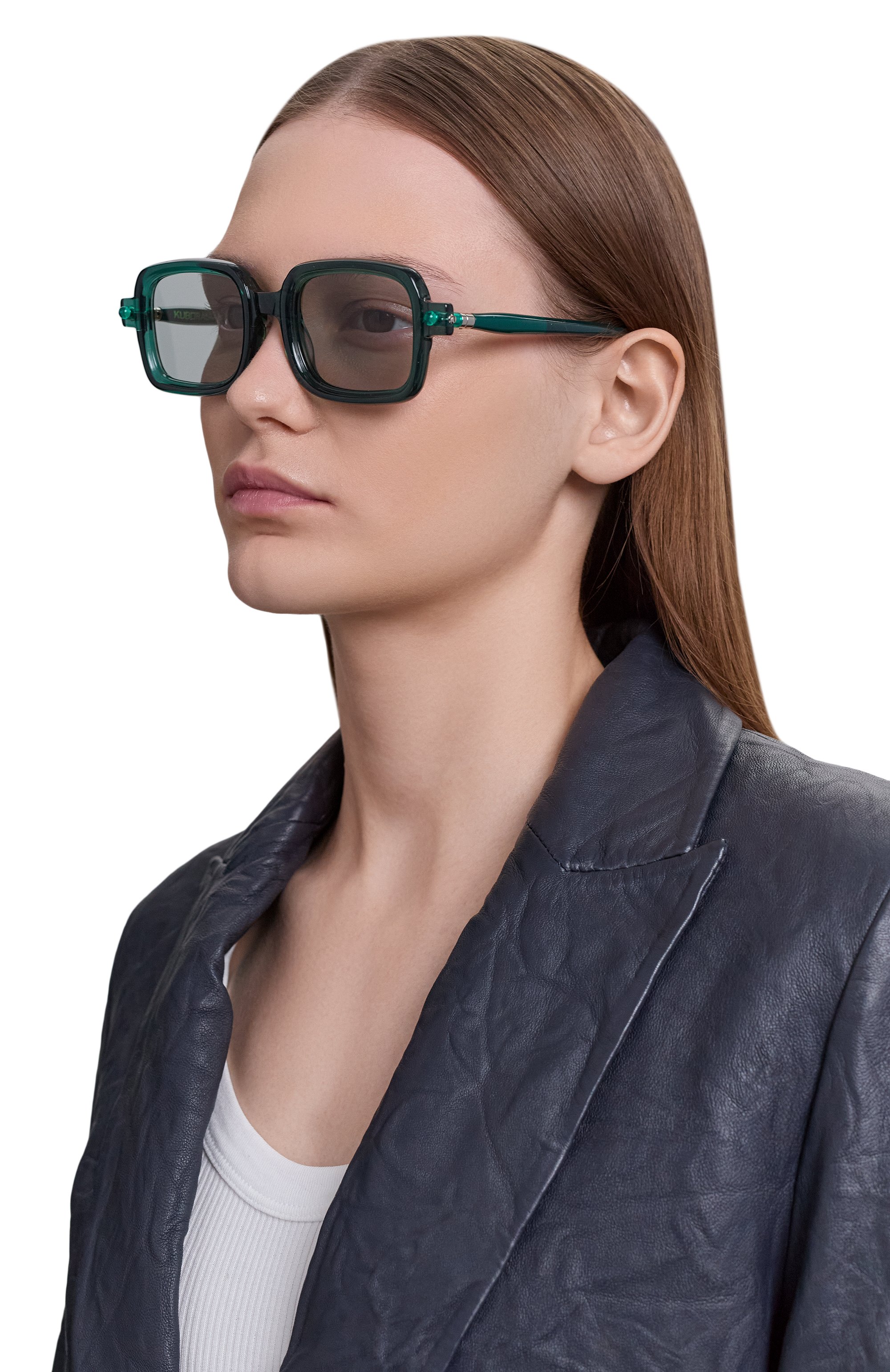 Солнцезащитные очки KUB0RAUM зеленого цвета по цене 78850 руб., арт. P2 HB, фото 3 Солнцезащитные очки KUB0RAUM, арт. P2 HB, фото 3