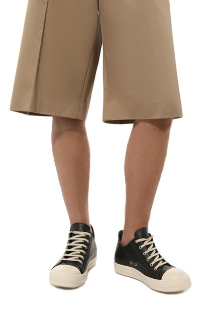 Кожаные кеды porterville RICK OWENS, арт. RU02D6891/LC0, фото 3