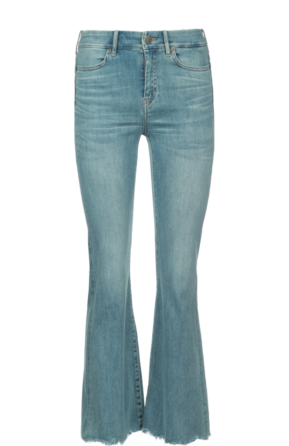 Укороченные расклешенные джинсы с бахромой MIH JEANS, арт. W2102175, фото 1