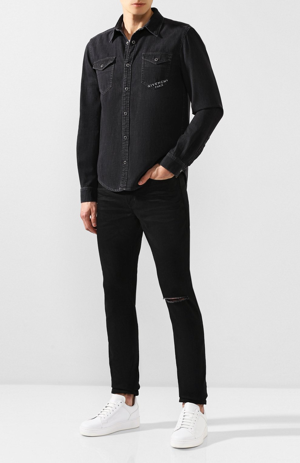 Джинсовая рубашка GIVENCHY, арт. BM60DR50BH, фото 2