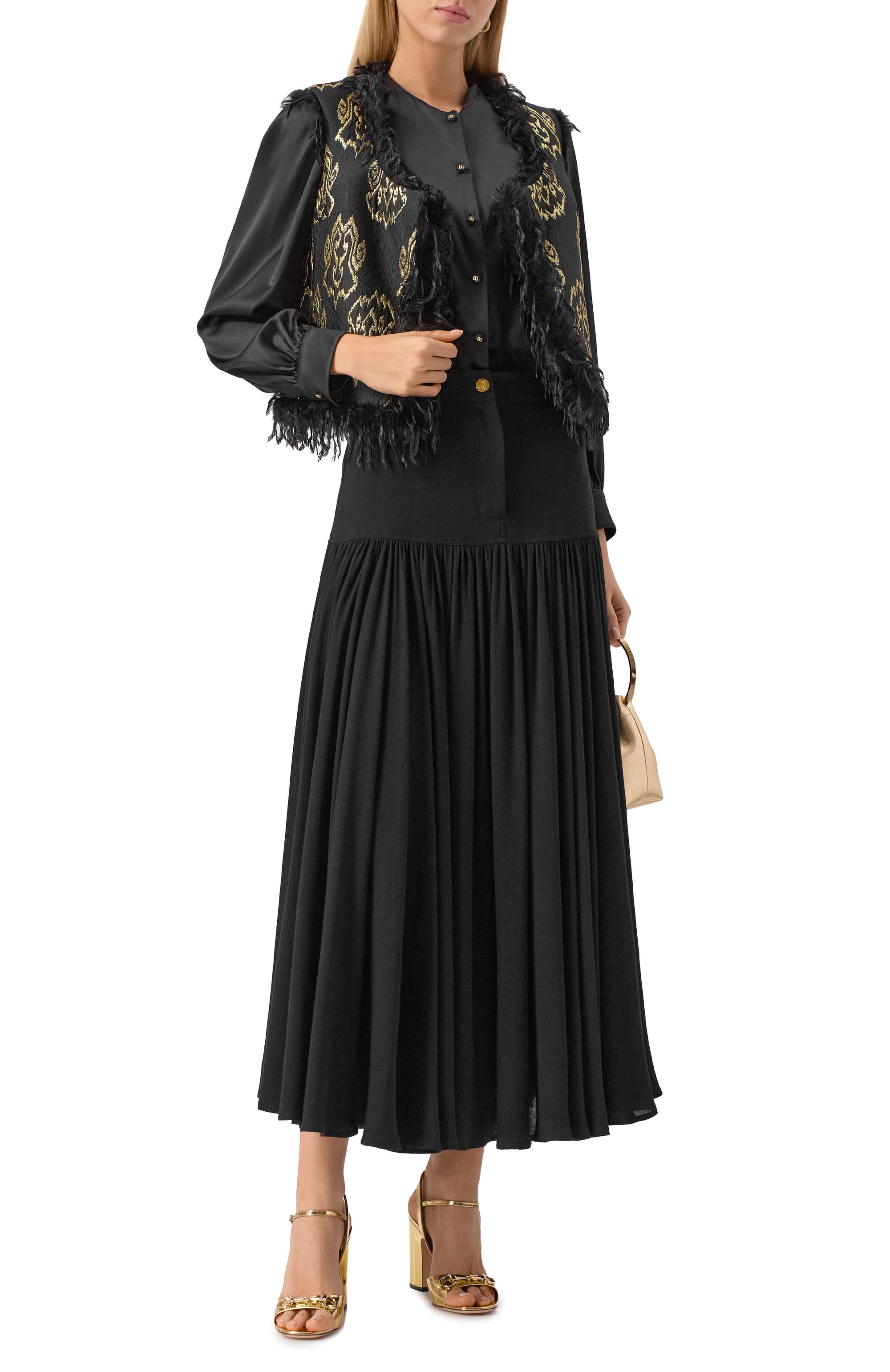 Юбка из вискозы и шерсти GIAMBATTISTA VALLI, арт. 25FWPVCA2054/17NAL, фото 2