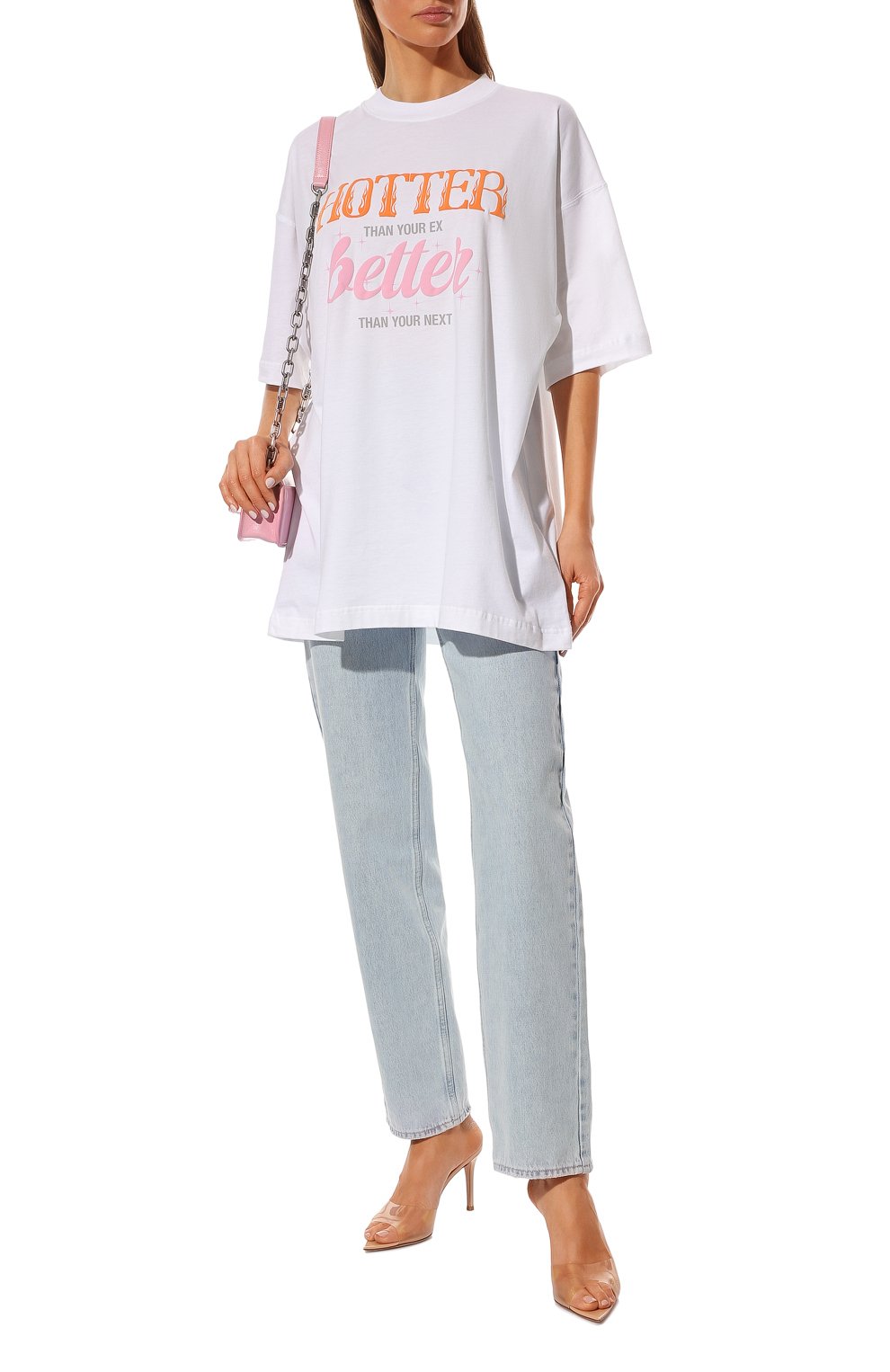 Хлопковая футболка VETEMENTS, арт. UE52TR210W 1611/W, фото 2