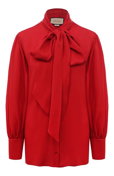 Женская атласная блузка GUCCI, арт. 652112 ZHS18