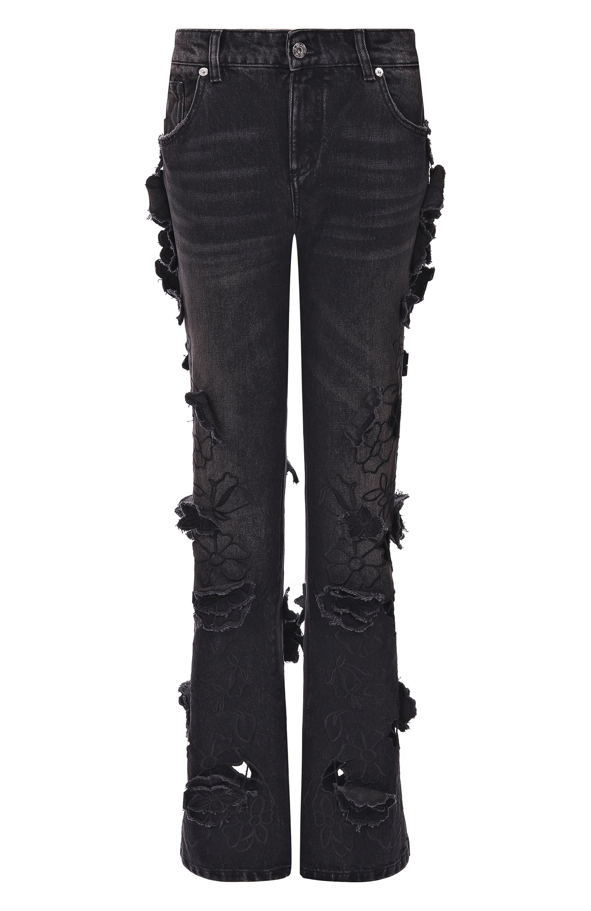 Джинсы BLUMARINE черного цвета по цене 199500 руб., арт. 4J113A, фото 1 Джинсы BLUMARINE, арт. 4J113A, фото 1