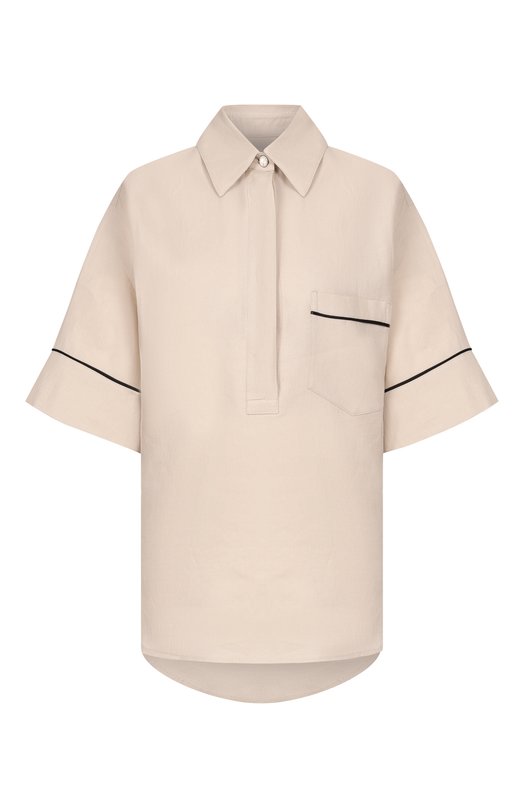 Льняная рубашка Agnona TD1109E/U3049E Бежевый TD1109E/U3049E