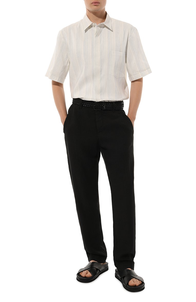 Рубашка изо льна и шелка ZEGNA, арт. UDX45A7/SCP7, фото 1