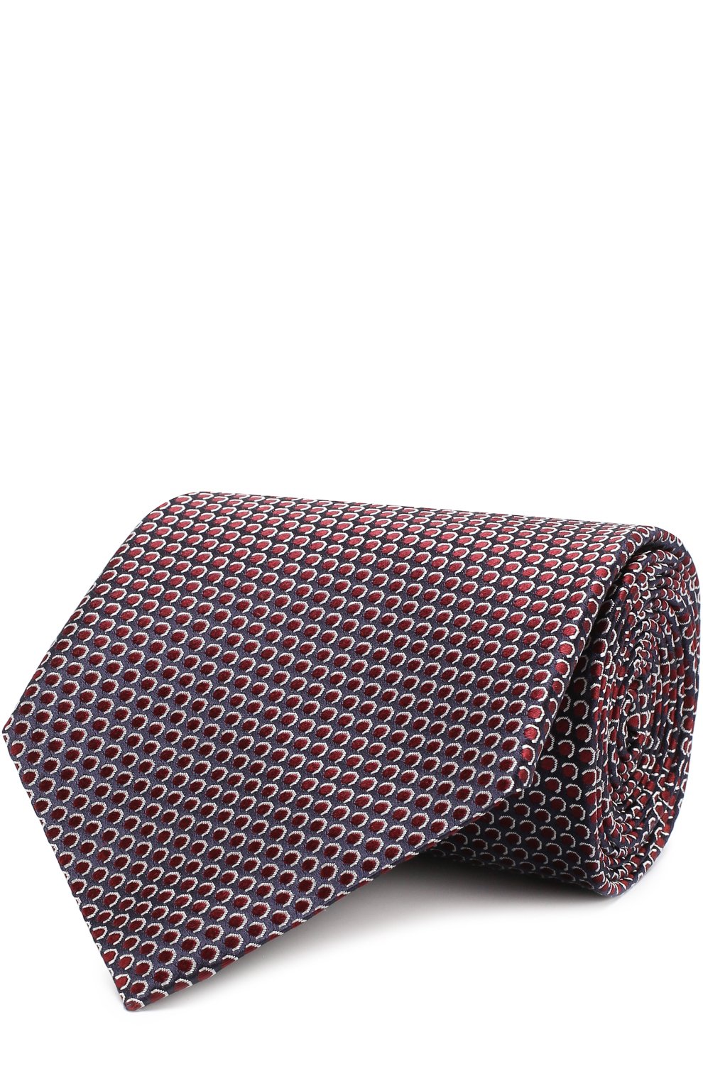 Шелковый галстук с узором ZEGNA красного цвета по цене 18350 руб., арт. Z3E26/1XW, фото 1 Шелковый галстук с узором ZEGNA, арт. Z3E26/1XW, фото 1