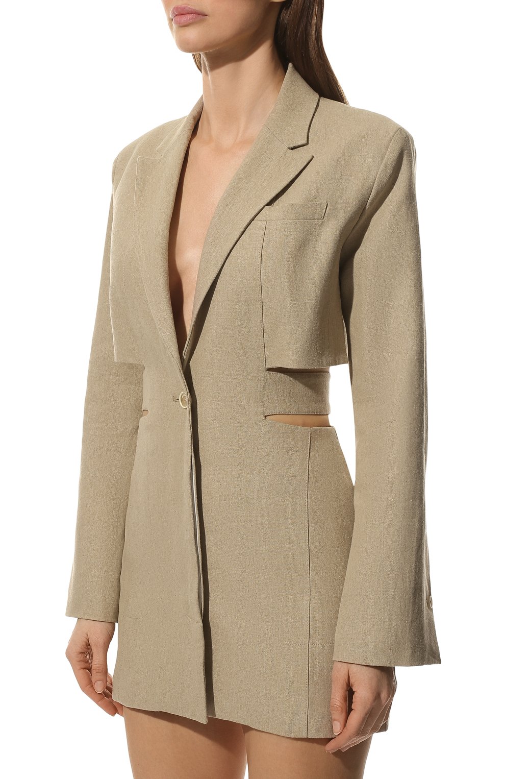 Льняное платье JACQUEMUS, арт. 221DR016-1029, фото 3