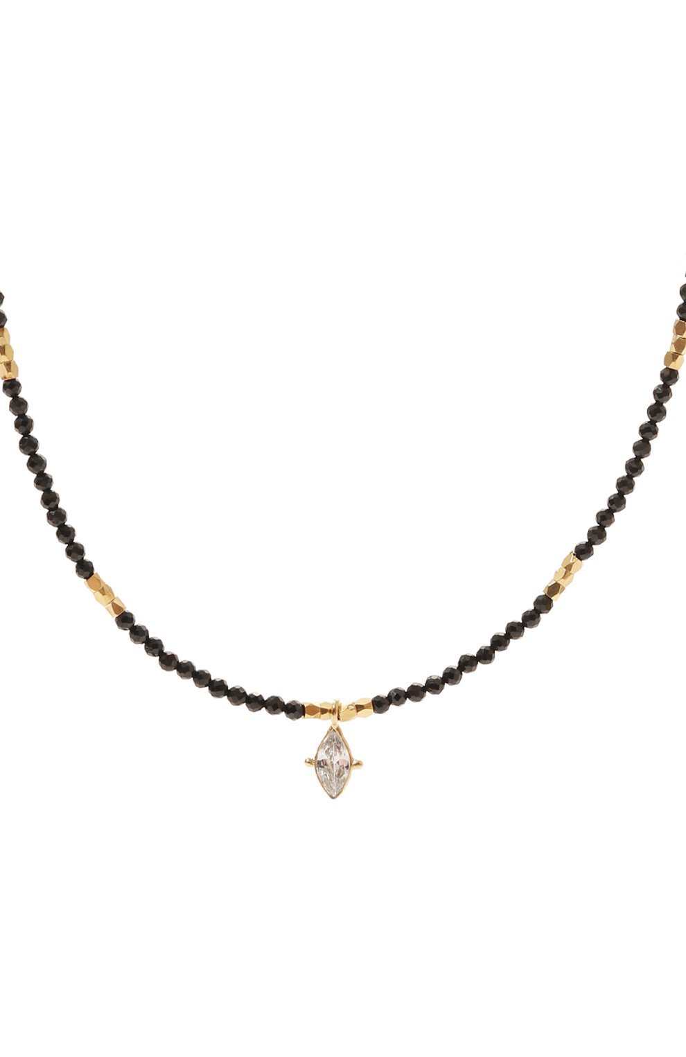 Колье HANKA_IN черного цвета по цене 17450 руб., арт. GIGI-CH-SPN-CZ-1M, фото 3 Колье HANKA_IN, арт. GIGI-CH-SPN-CZ-1M, фото 3