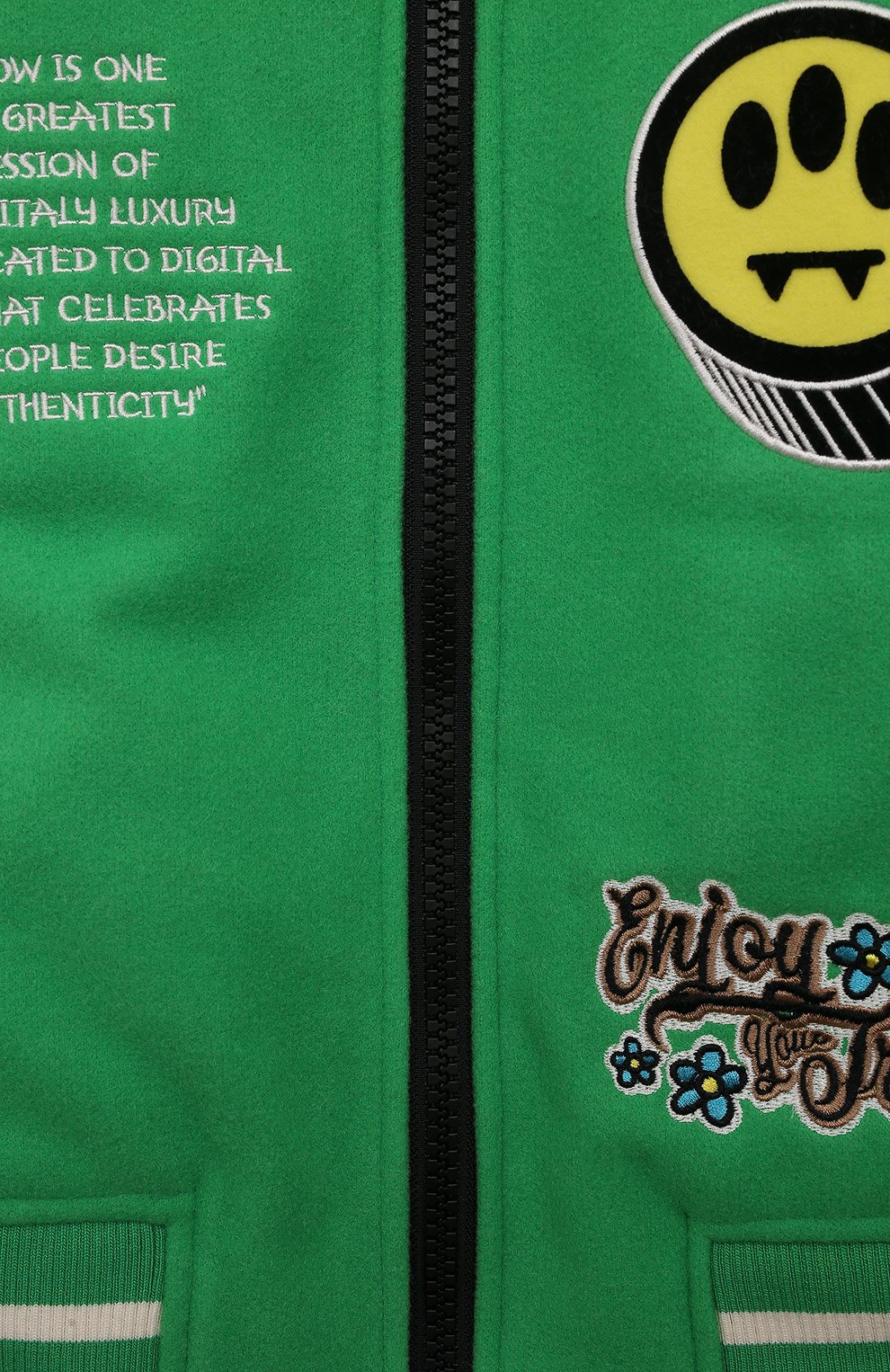 Бомбер BARROW зеленого цвета по цене 35250 руб., арт. F3BKJUB0034, фото 3 Бомбер BARROW, арт. F3BKJUB0034, фото 3