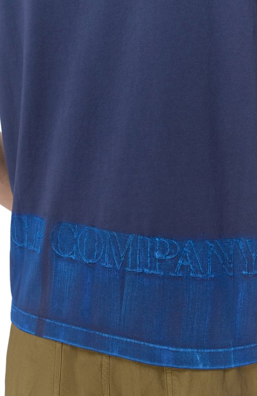 Хлопковая футболка C.P. Company 20CMTS292A/005431G Синий  20CMTS292A/005431G Фото 5