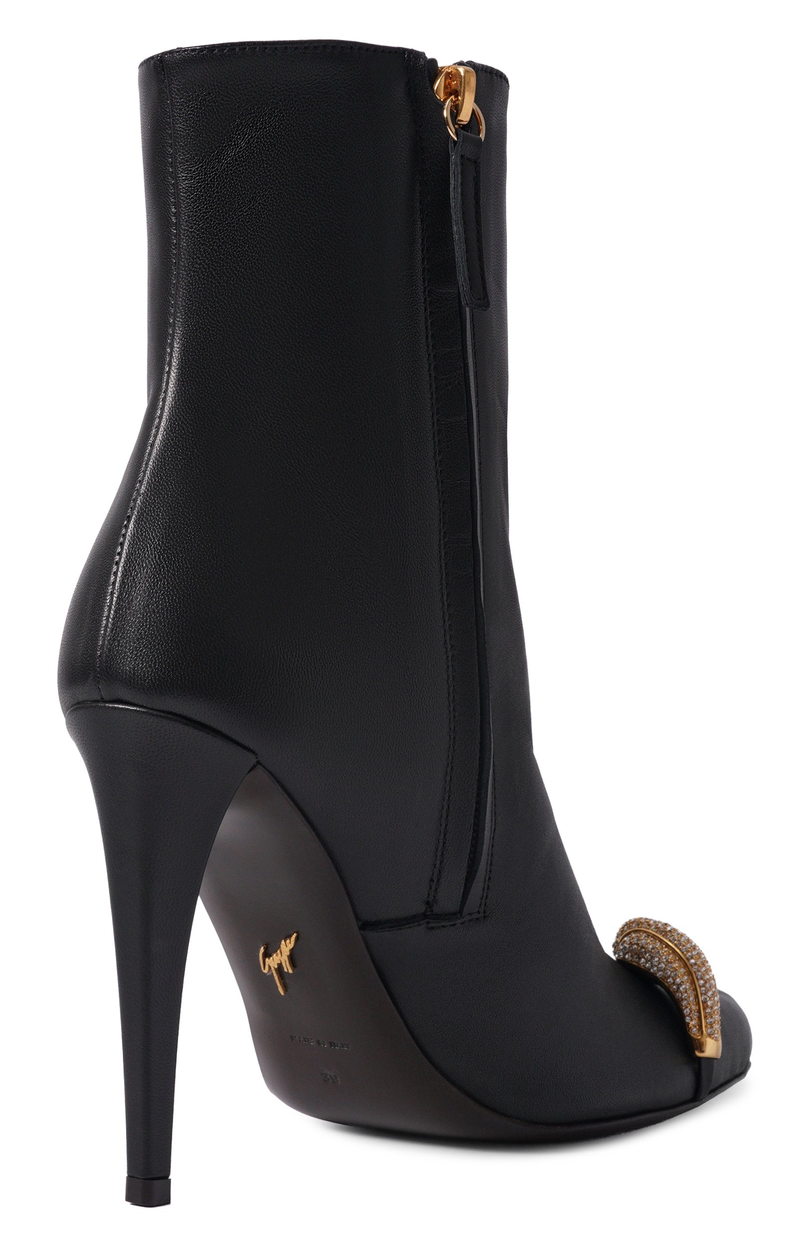 Кожаные ботильоны enigme 105 GIUSEPPE ZANOTTI DESIGN черного цвета по цене 174000 руб., арт. I670016, фото 5 Кожаные ботильоны enigme 105 GIUSEPPE ZANOTTI DESIGN, арт. I670016, фото 5