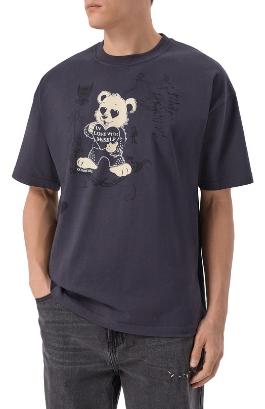 Хлопковая футболка DOMREBEL M M0I/T-SHIRT Серый  M M0I/T-SHIRT Фото 3