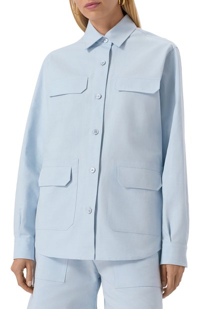 Рубашка из хлопка и льна MVST, арт. M25.2MW.B402, фото 3