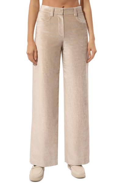 Бархатные брюки BRUNELLO CUCINELLI бежевого цвета по цене 184500 руб., арт. MP581P8716, фото 3 Бархатные брюки BRUNELLO CUCINELLI, арт. MP581P8716, фото 3