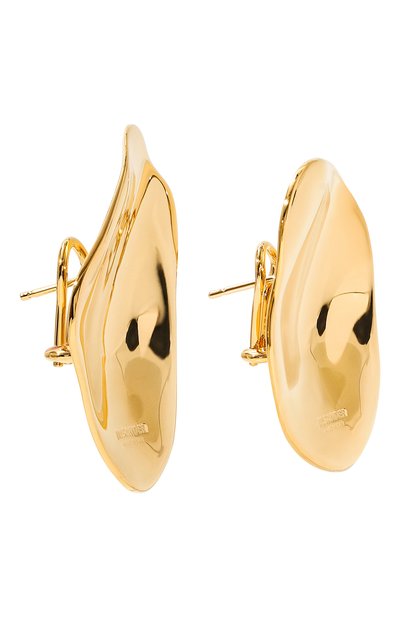 Серьги JIL SANDER золотого цвета по цене 68750 руб., арт. J12VG0167 P4877, фото 4 Серьги JIL SANDER, арт. J12VG0167 P4877, фото 4