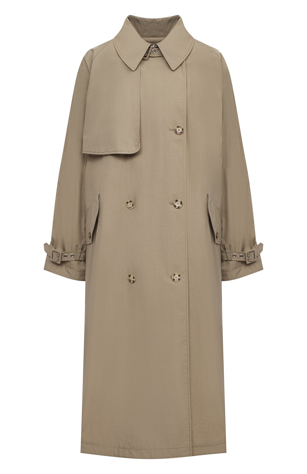 Хлопковый плащ STELLA MCCARTNEY бежевого цвета по цене 146000 руб., арт. 600962/SPA13, фото 1 Хлопковый плащ STELLA MCCARTNEY, арт. 600962/SPA13, фото 1