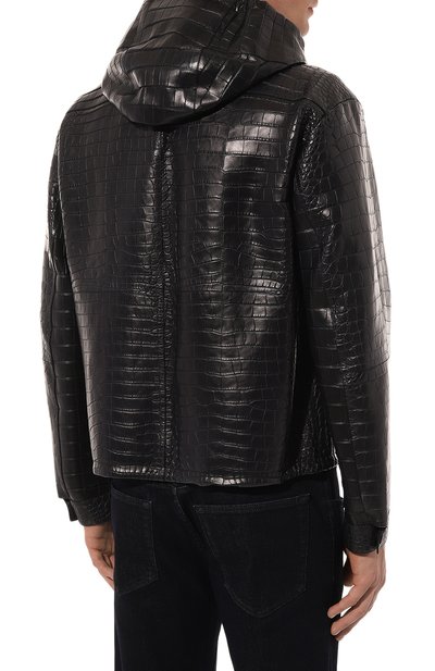Куртка из кожи аллигатора PRADA, арт. UPW161-016-F0008, фото 4