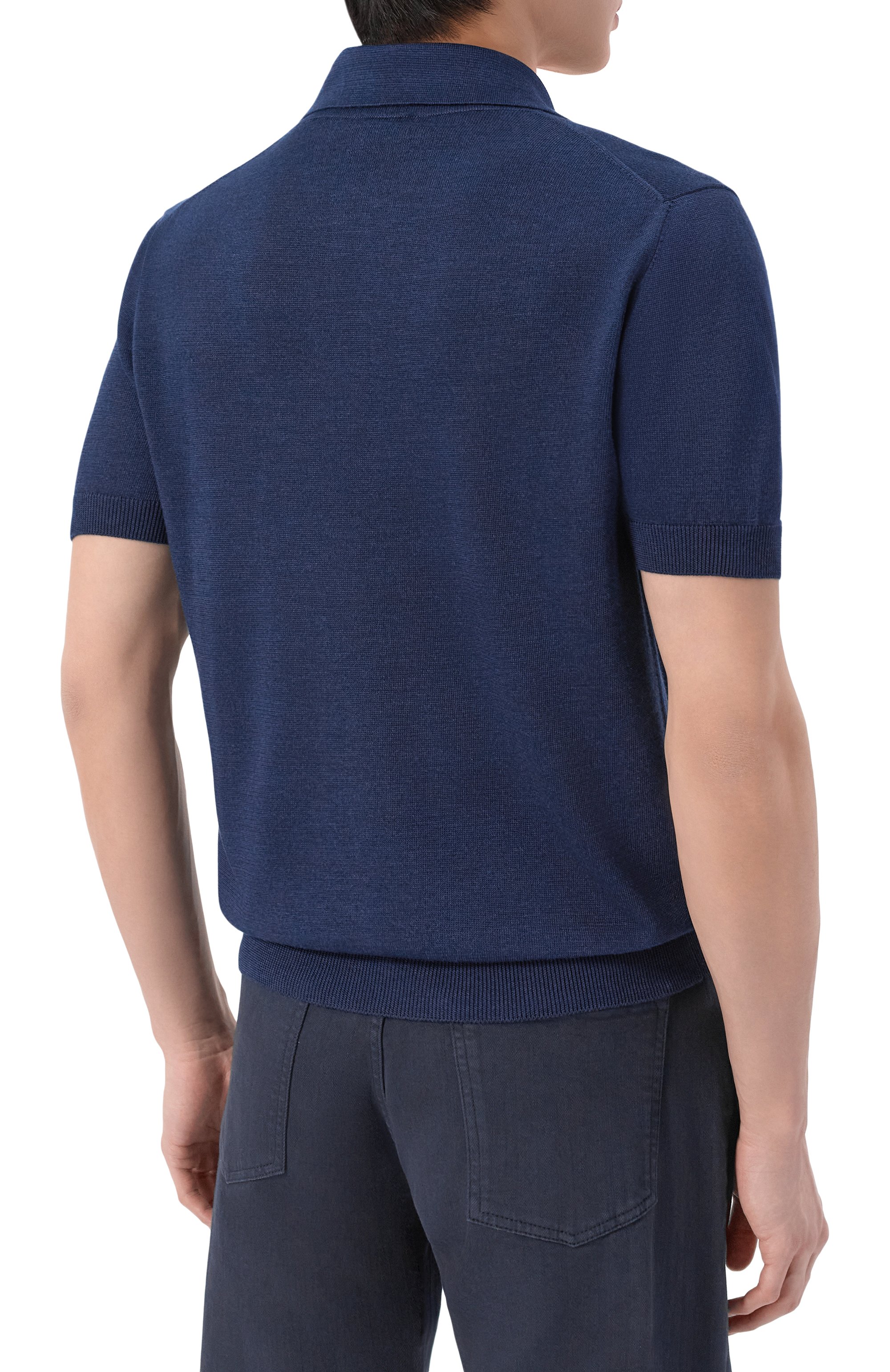 Шелковое поло KITON, арт. UMK0851, фото 4