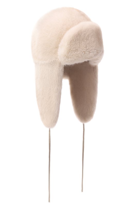 Меховая шапка-ушанка из норки VICTORIA KUSENKOVA 329600012241 Бежевый 329600012241