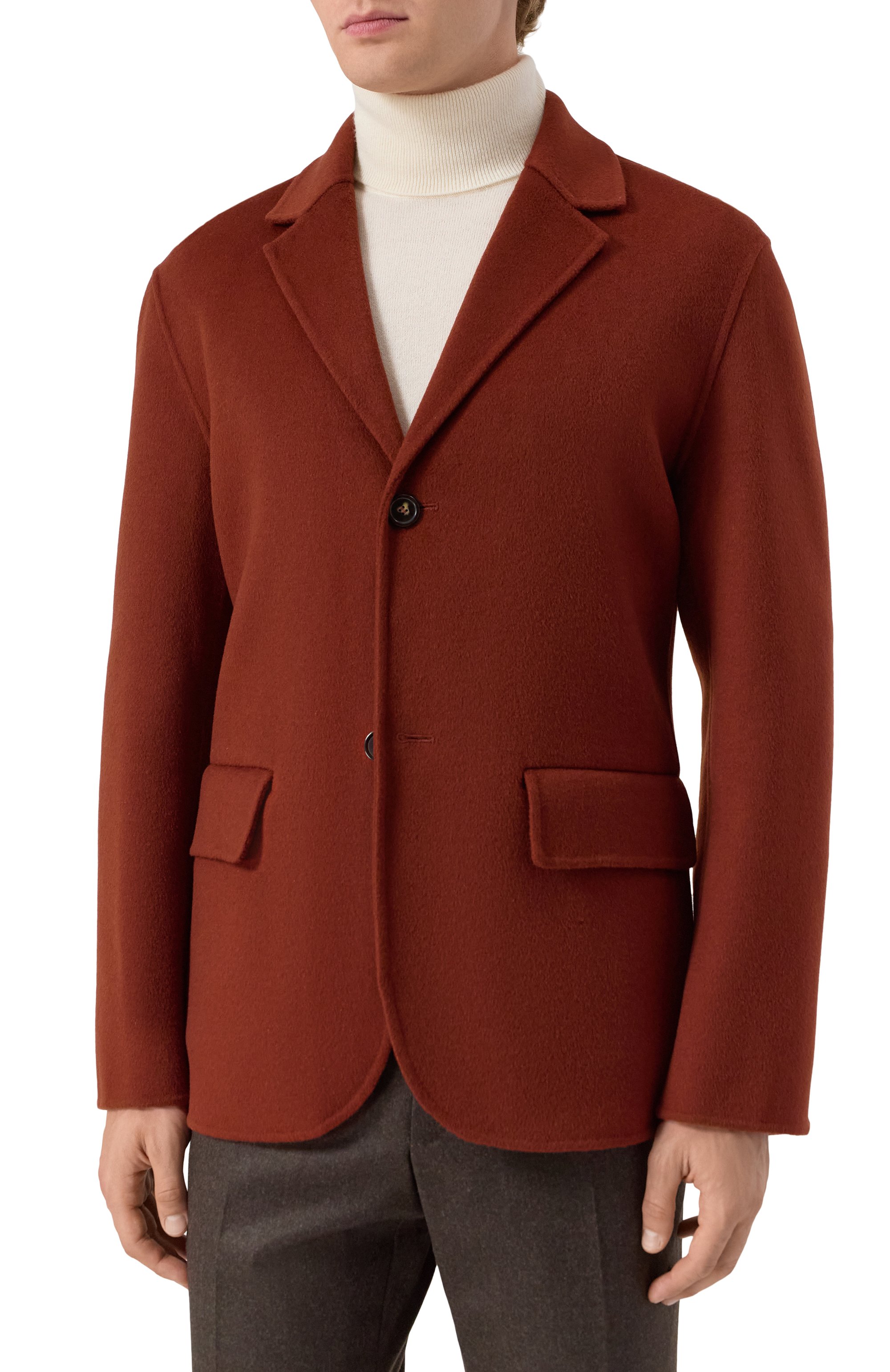 Пиджак из шерсти и кашемира 12 STOREEZ коричневого цвета по цене 49000 руб., арт. 127944, фото 3 Пиджак из шерсти и кашемира 12 STOREEZ, арт. 127944, фото 3