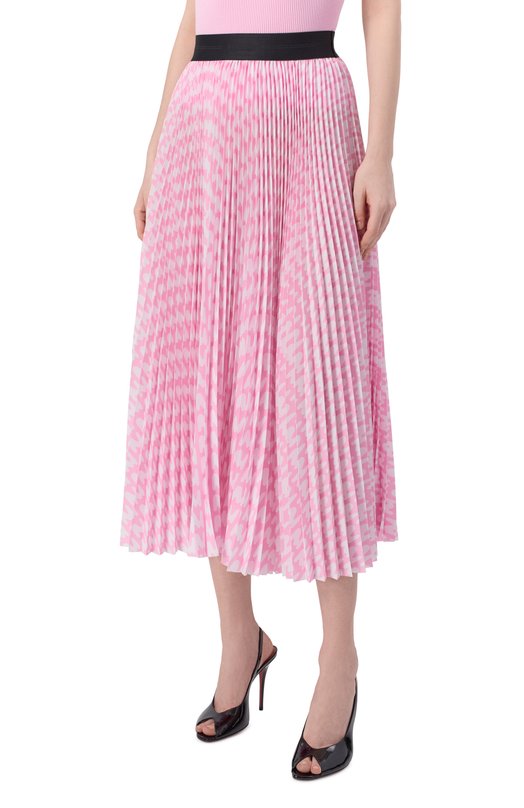 Плиссированная юбка MSGM 4041MDD31P/267296 Розовый  4041MDD31P/267296 Фото 3