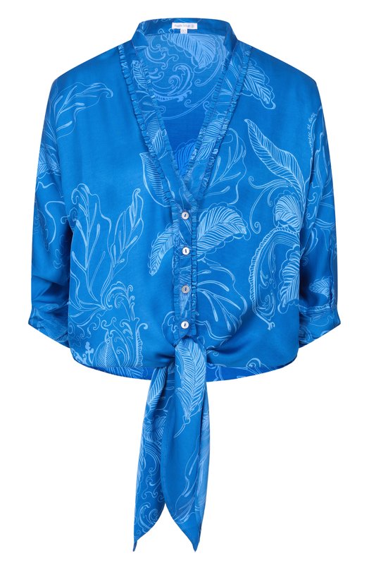 Блузка из вискозы Poupette St Barth W4IR26BVSRFU Синий W4IR26BVSRFU