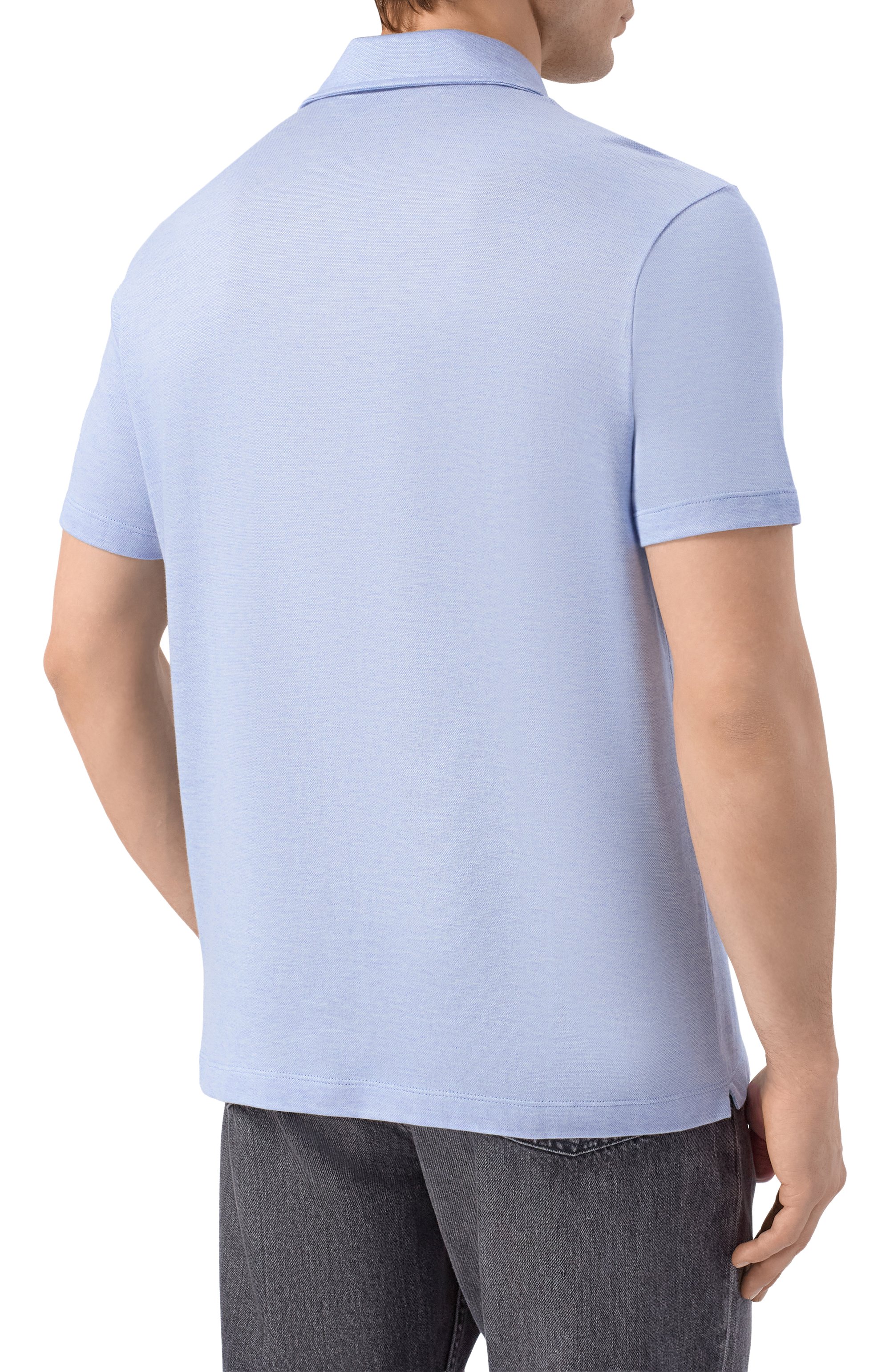 Поло из шелка и хлопка PAUL&SHARK, арт. 26411223, фото 4