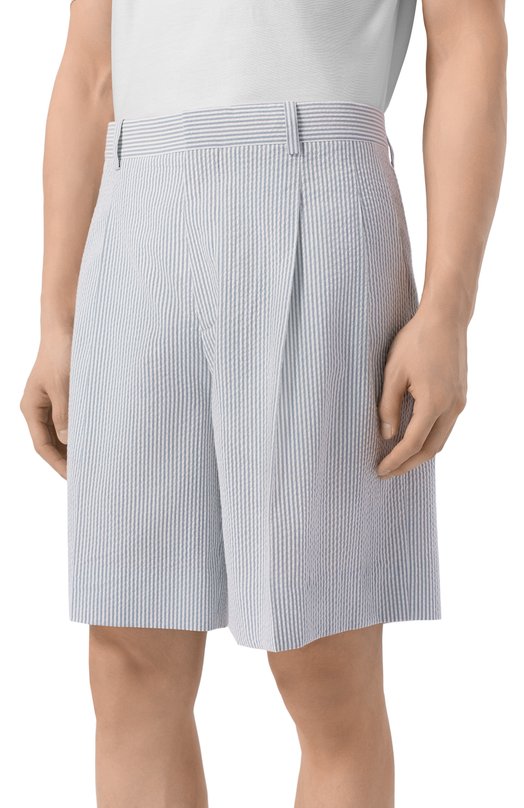 Хлопковые шорты MVST M26.2PM.T018/F134 STRIPED SEERSUCKER Серый  M26.2PM.T018/F134 STRIPED SEERSUCKER Фото 3