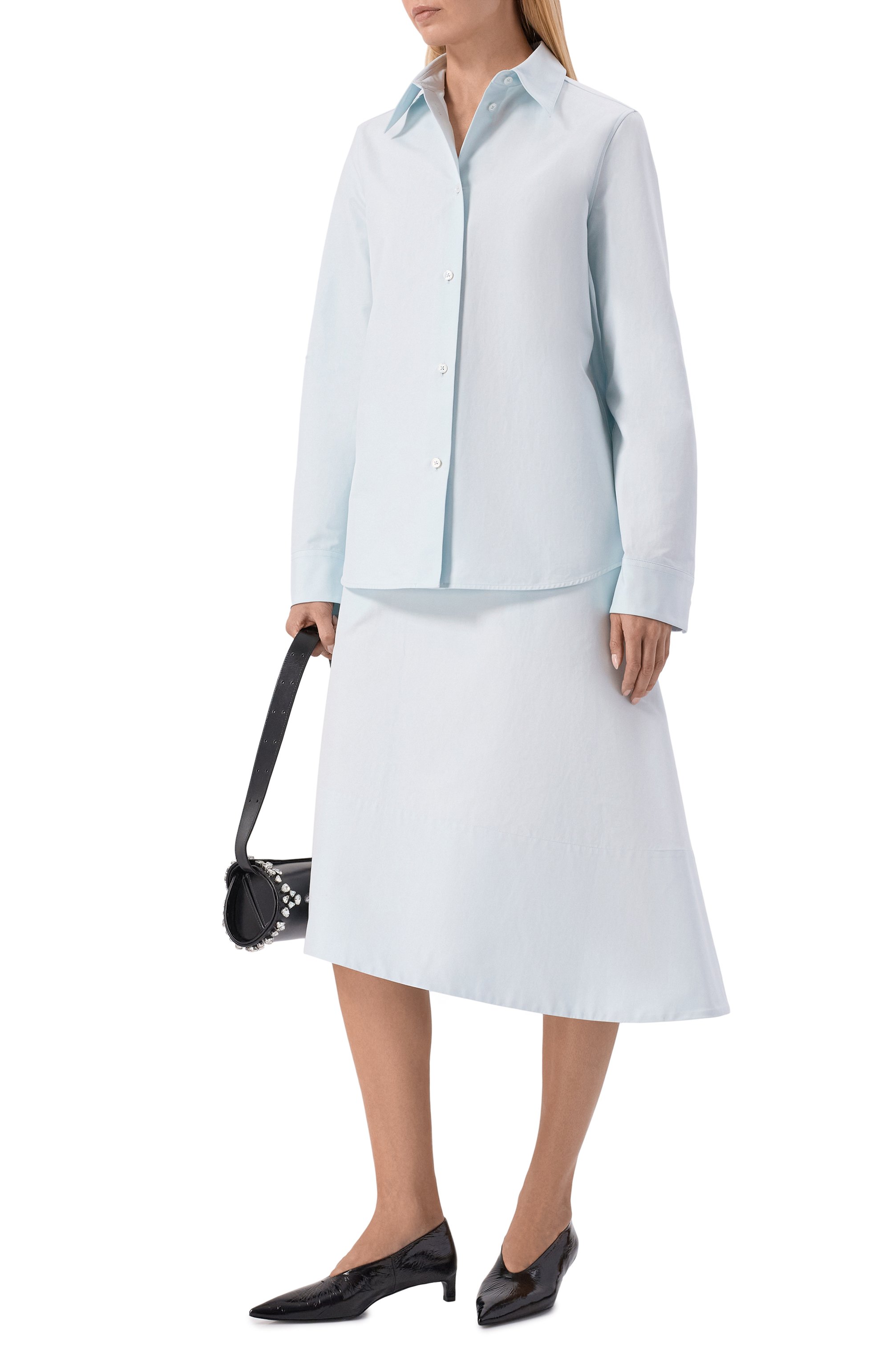 Хлопковая рубашка JIL SANDER, арт. J04DL0003/J45225, фото 2