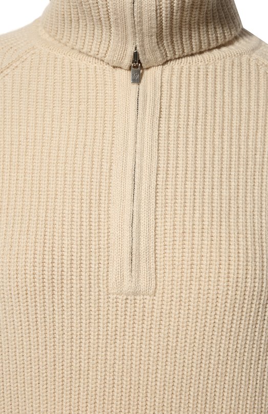 Кашемировый свитер Loro Piana FAL7055 Кремовый  FAL7055 Фото 5