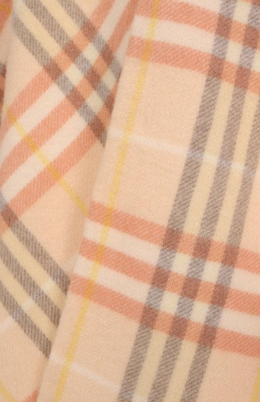 Пончо из шерсти и кашемира Burberry 8102990 Розовый  8102990 Фото 6