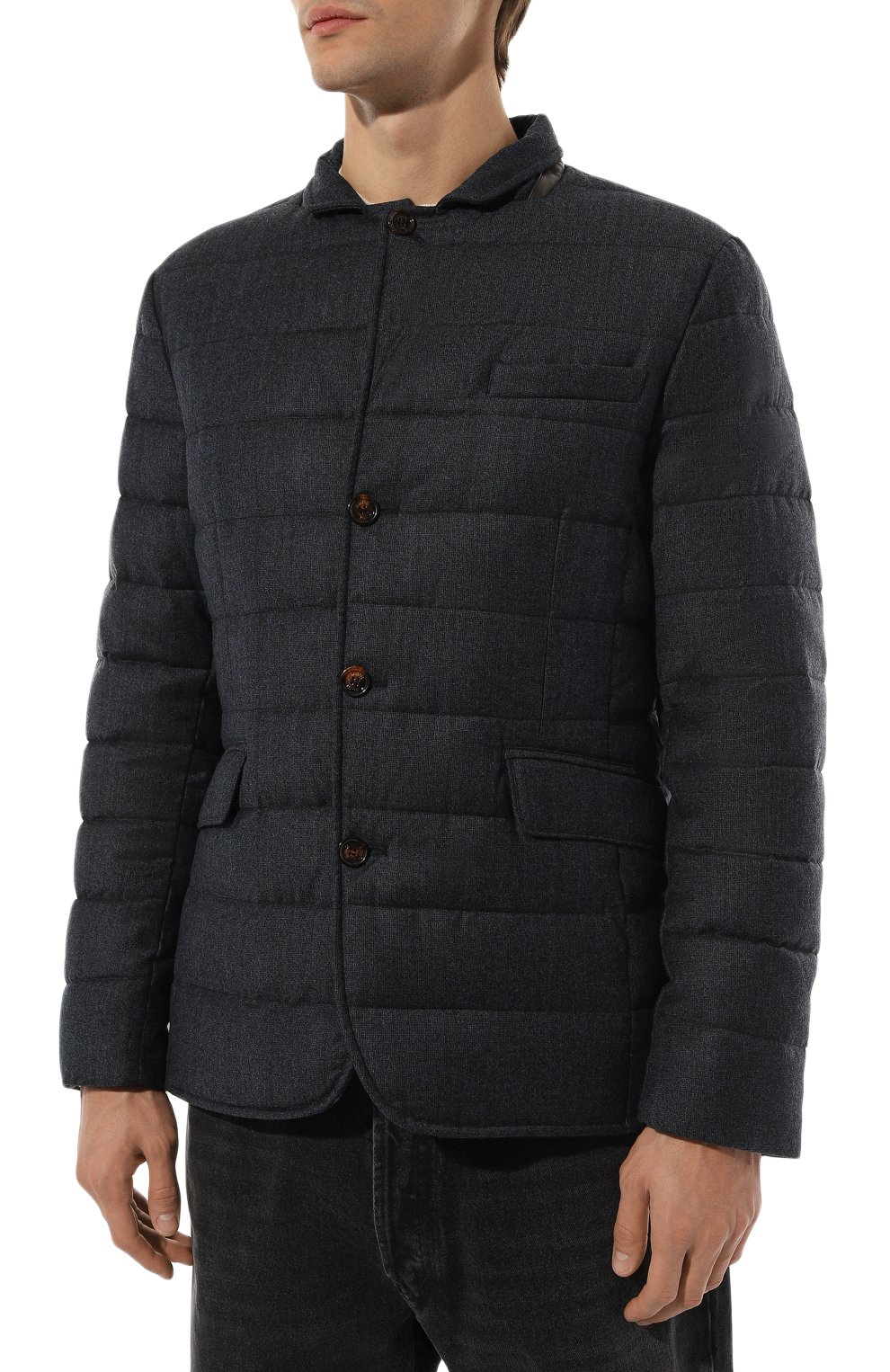 Пуховая куртка nomos-ff MOORER синего цвета по цене 205500 руб., арт. S0M0-FF_SET, фото 7 Пуховая куртка nomos-ff MOORER, арт. S0M0-FF_SET, фото 7