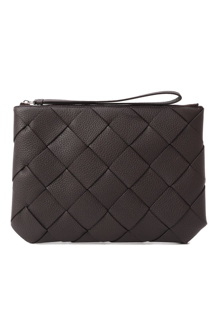 Мужская клатч diago large BOTTEGA VENETA темно-коричневого цвета, арт. 795632/V4FV1 | Фото 1 (Материал сплава: Проставлено; Драгоценные камни: Проставлено; Материал: Натуральная кожа; Размер: medium; Принт: Без принта)