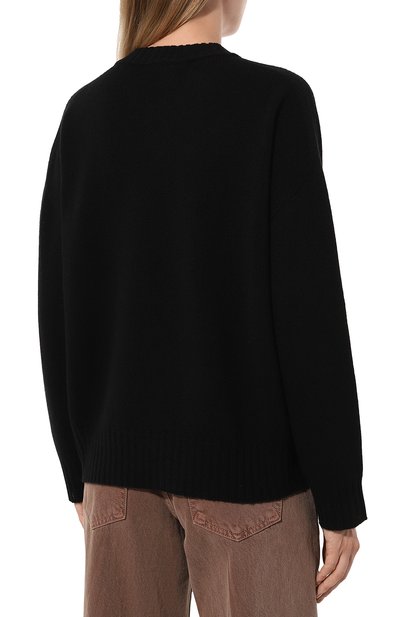Пуловер из шерсти и кашемира EMPORIO ARMANI черного цвета по цене 38700 руб., арт. 6D2MWB/2M17Z, фото 4 Пуловер из шерсти и кашемира EMPORIO ARMANI, арт. 6D2MWB/2M17Z, фото 4