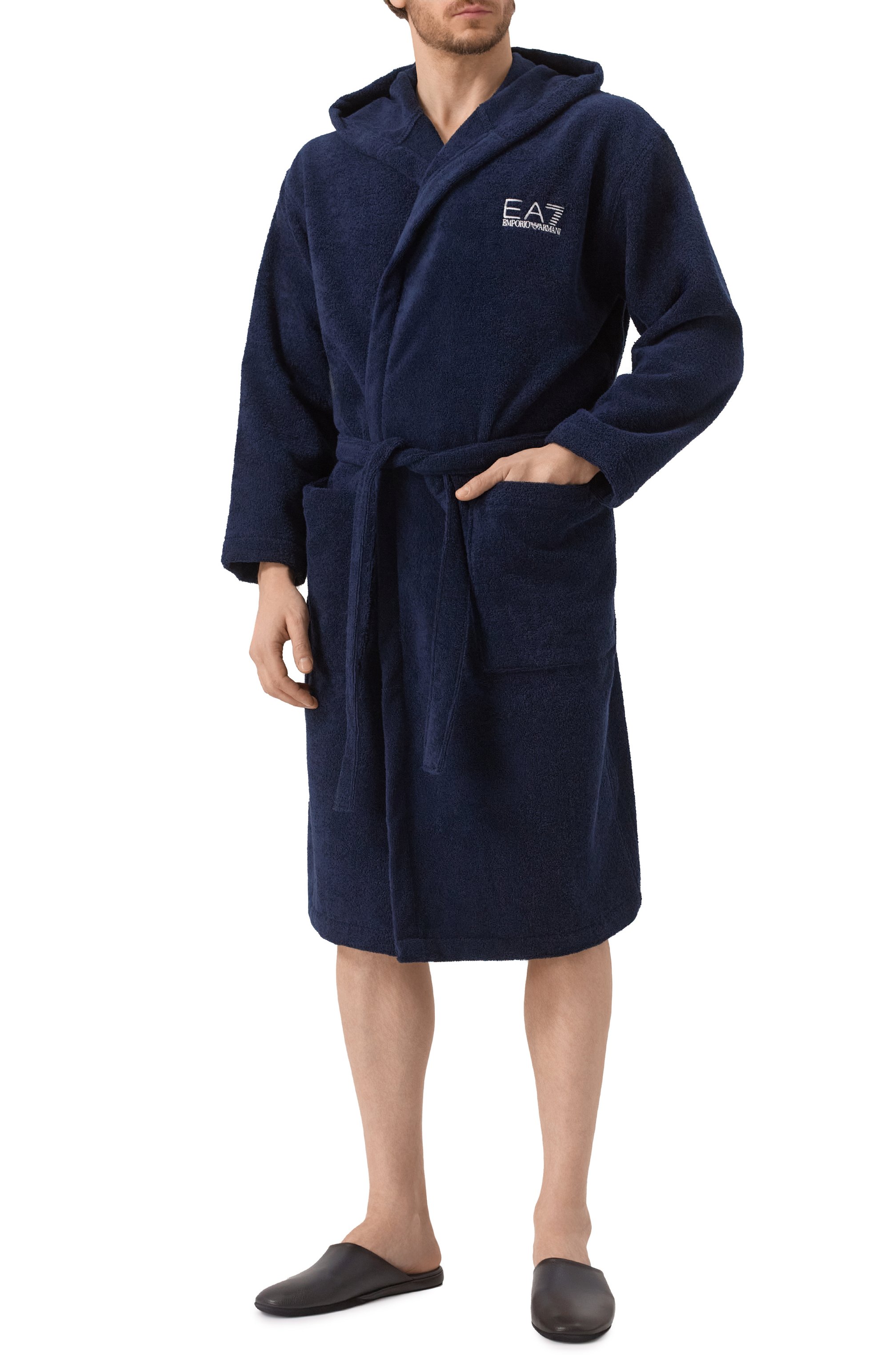 Хлопковый халат EA7, арт. 7M000441/AF14014, фото 3