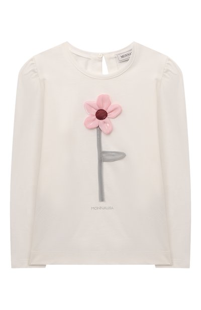 Хлопковый лонгслив MONNALISA, арт. 37D609.
