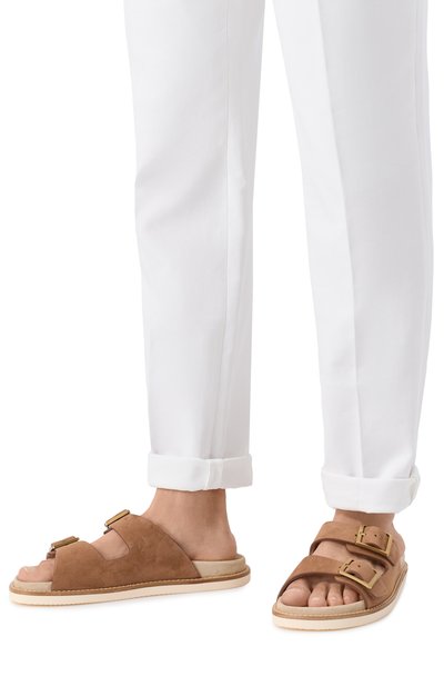 Замшевые шлепанцы urban BRUNELLO CUCINELLI, арт. MZUSILY235, фото 3