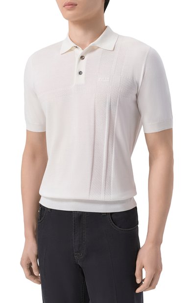 Поло из хлопка и шелка ZILLI, арт. KBP002M0107VR0V00, фото 3