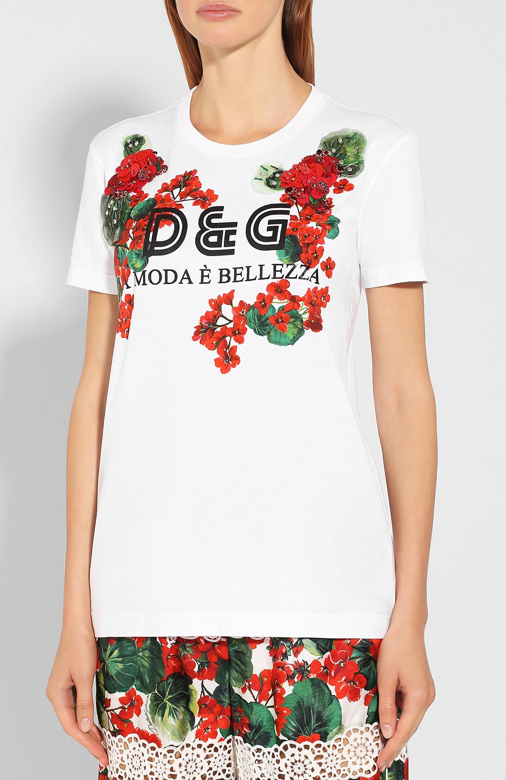 Хлопковая футболка DOLCE & GABBANA, арт. F8K74Z/G7SBV, фото 3