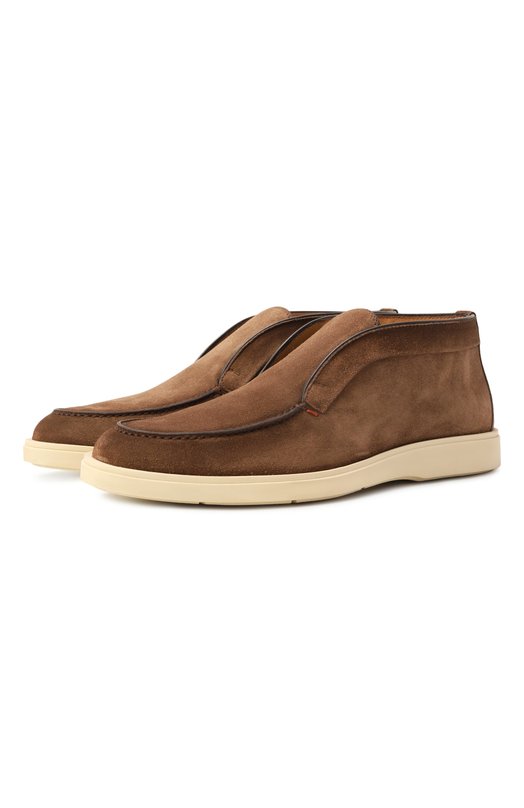 Замшевые ботинки Detroit Santoni MGDG17823TICBGEX Коричневый MGDG17823TICBGEX