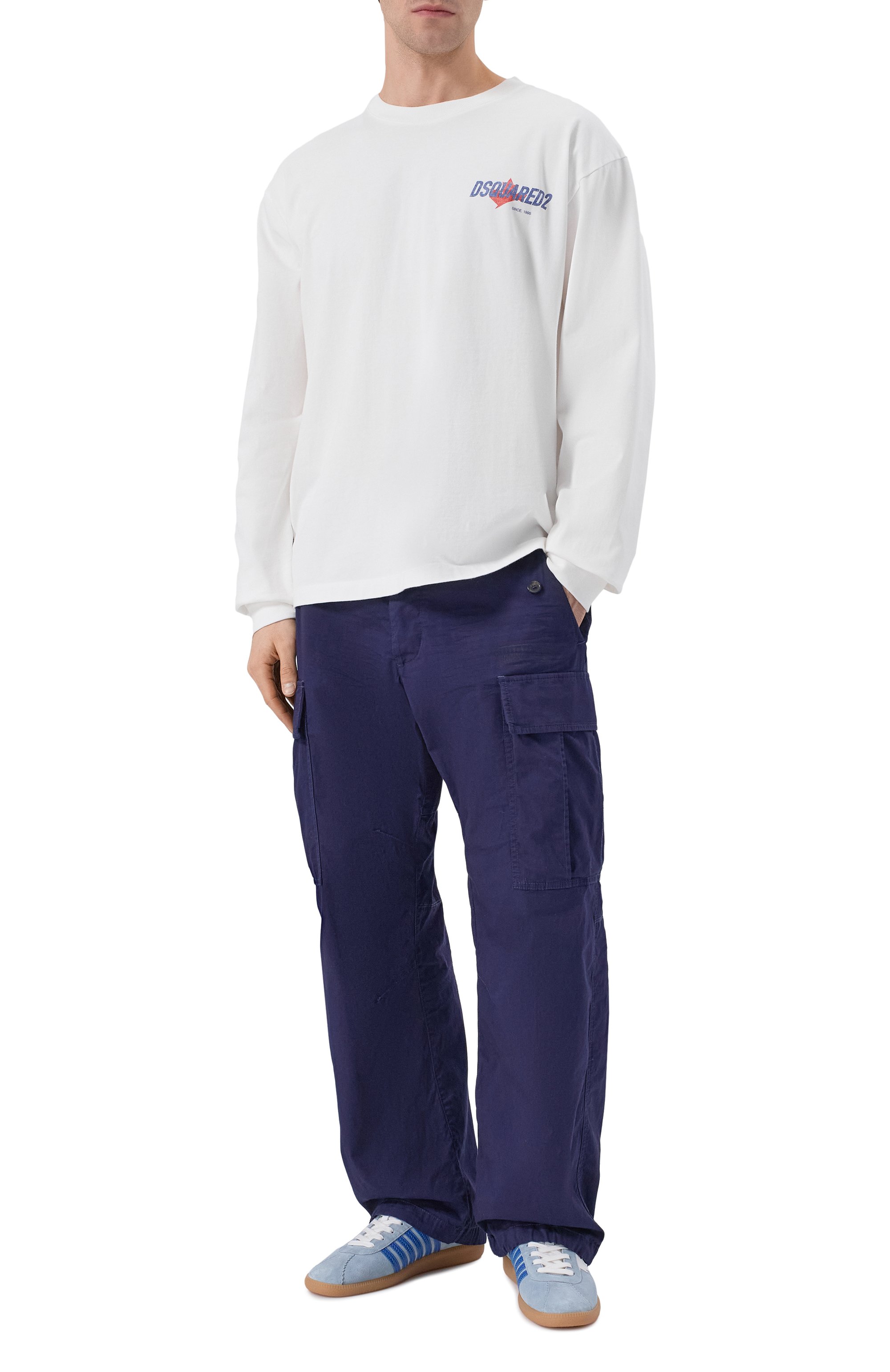 Хлопковые брюки-карго DSQUARED2, арт. S74KB1115/S35175, фото 2