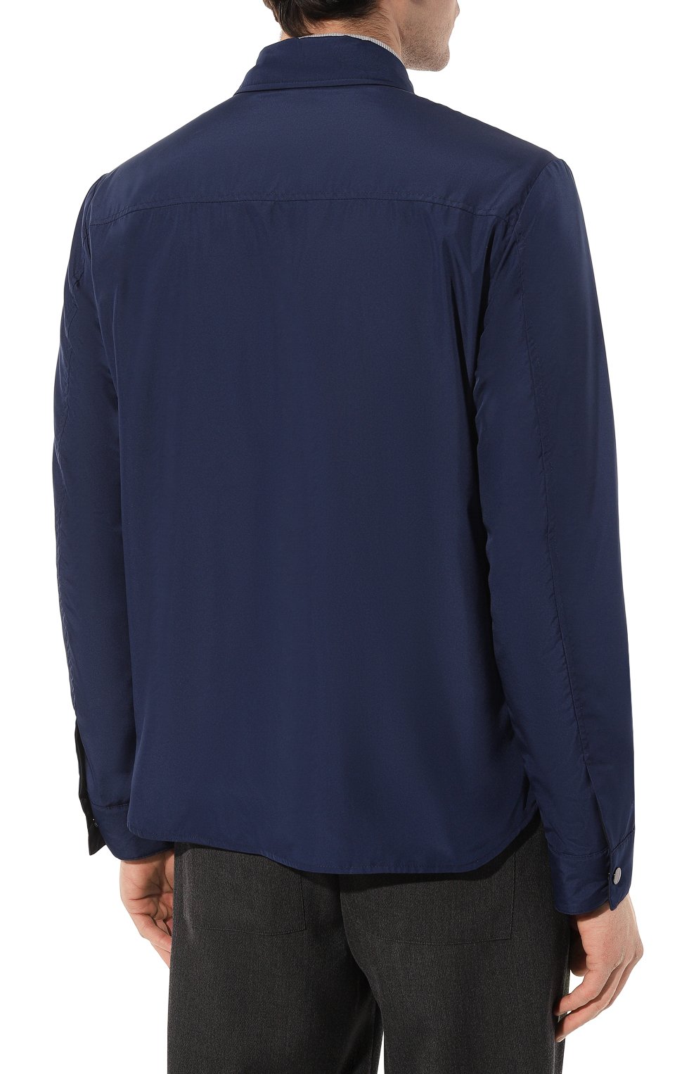 Двусторонняя куртка CANALI синего цвета по цене 92400 руб., арт. 030446/SG01121, фото 4 Двусторонняя куртка CANALI, арт. 030446/SG01121, фото 4