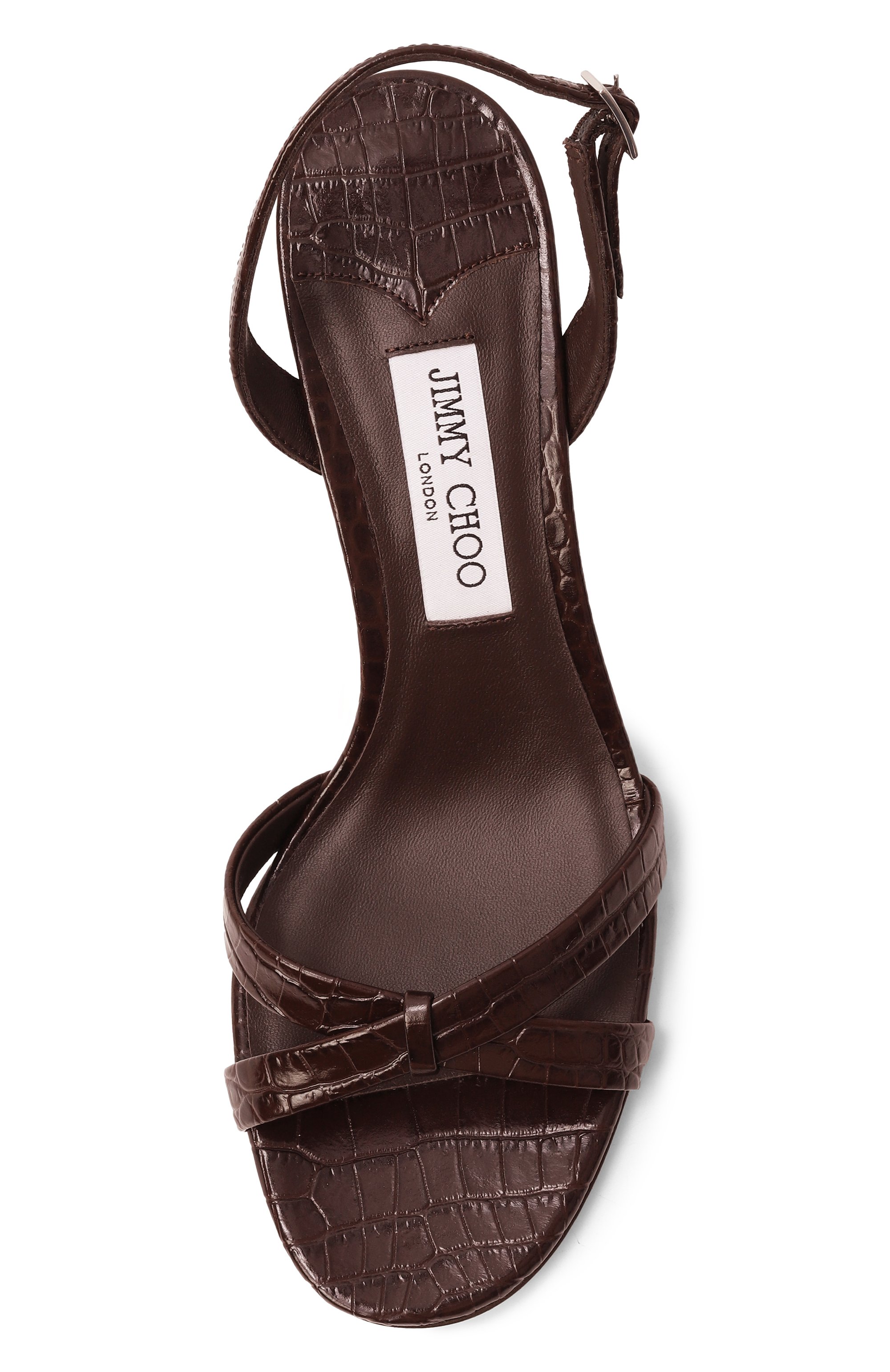 Кожаные босоножки elsy 70 JIMMY CHOO, арт. ELSY 70/CCL, фото 6