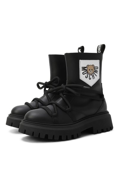 Кожаные ботинки MOSCHINO, арт. 81953/VAR4/36-40