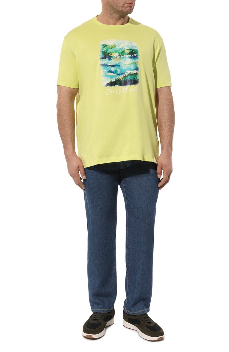 Хлопковая футболка PAUL&SHARK, арт. 24411108/3XL-6XL, фото 2