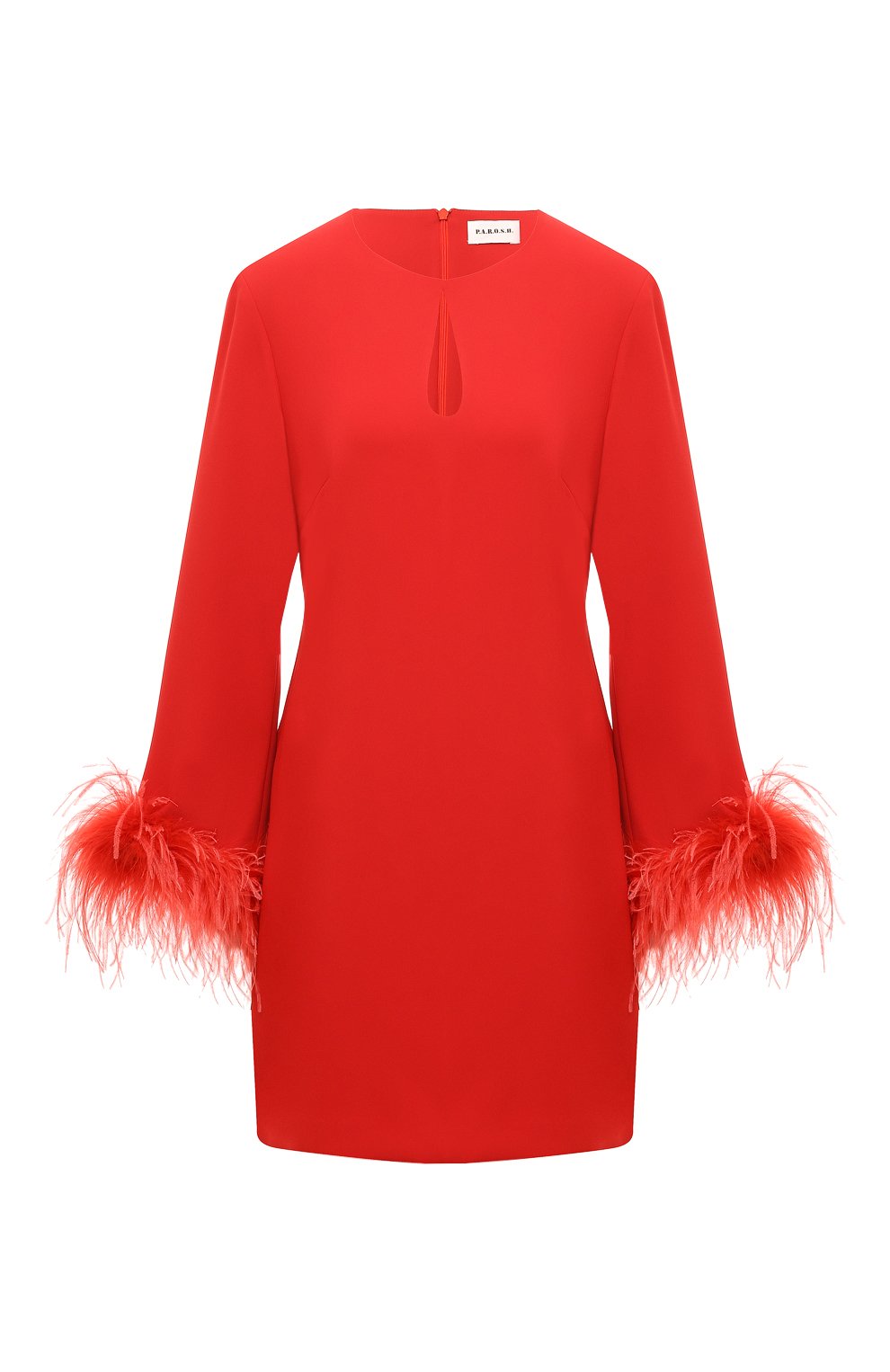 Платье с отделкой перьями P.A.R.O.S.H., арт. D731343P, фото 1